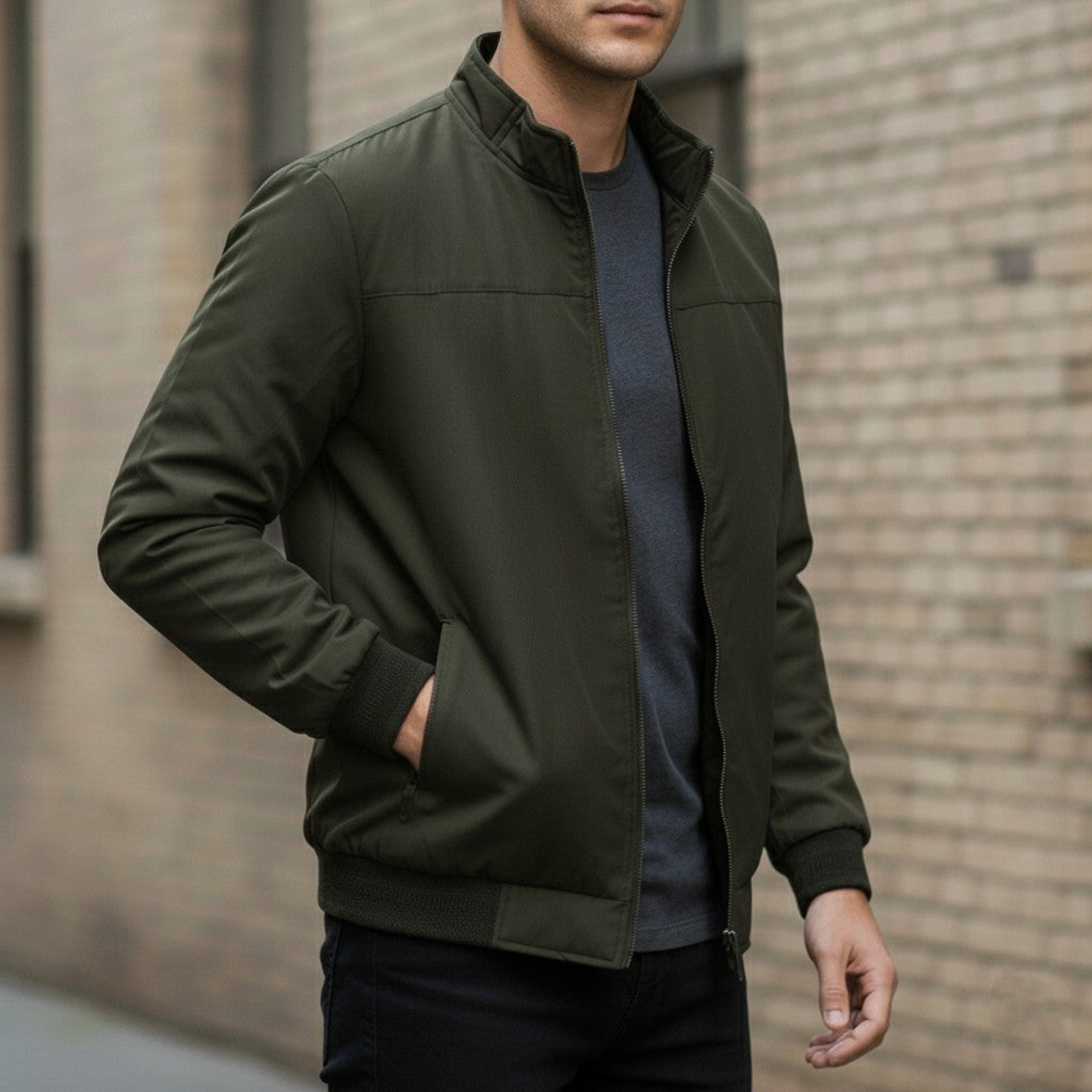 PREMIUM OLIVE JACKET FOR MEN-SKN-75