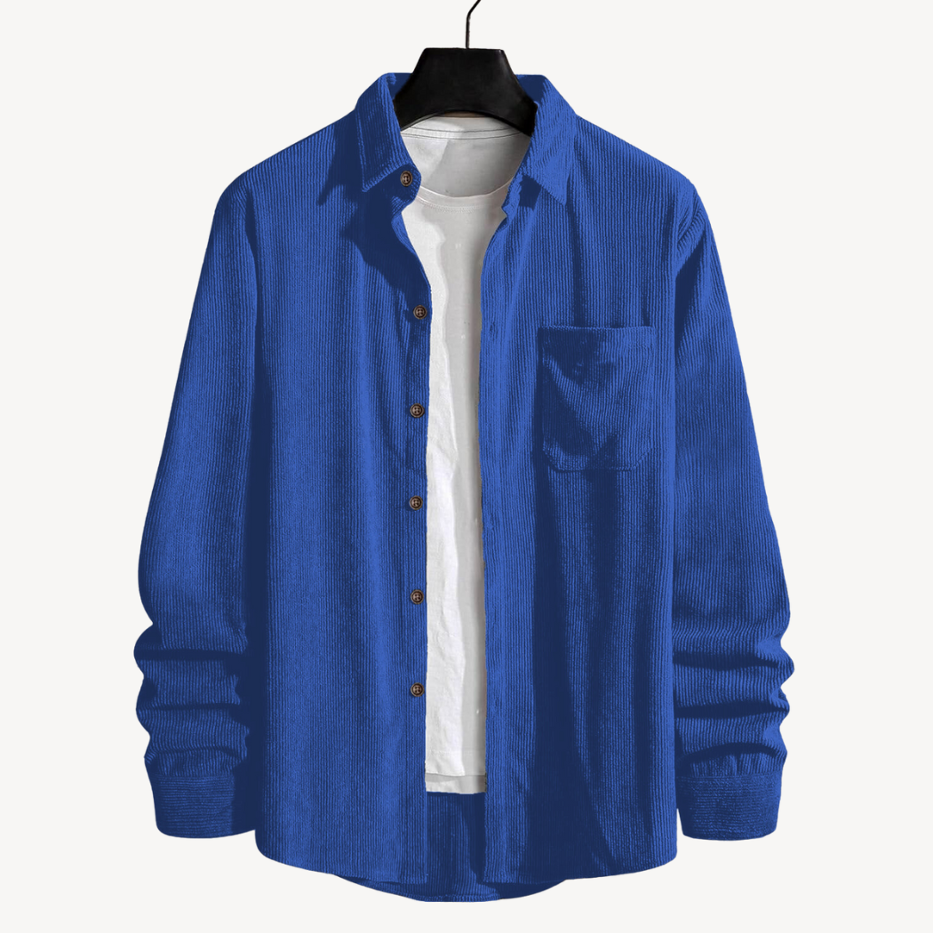 Men’s Cord Shirt || Royal Blue