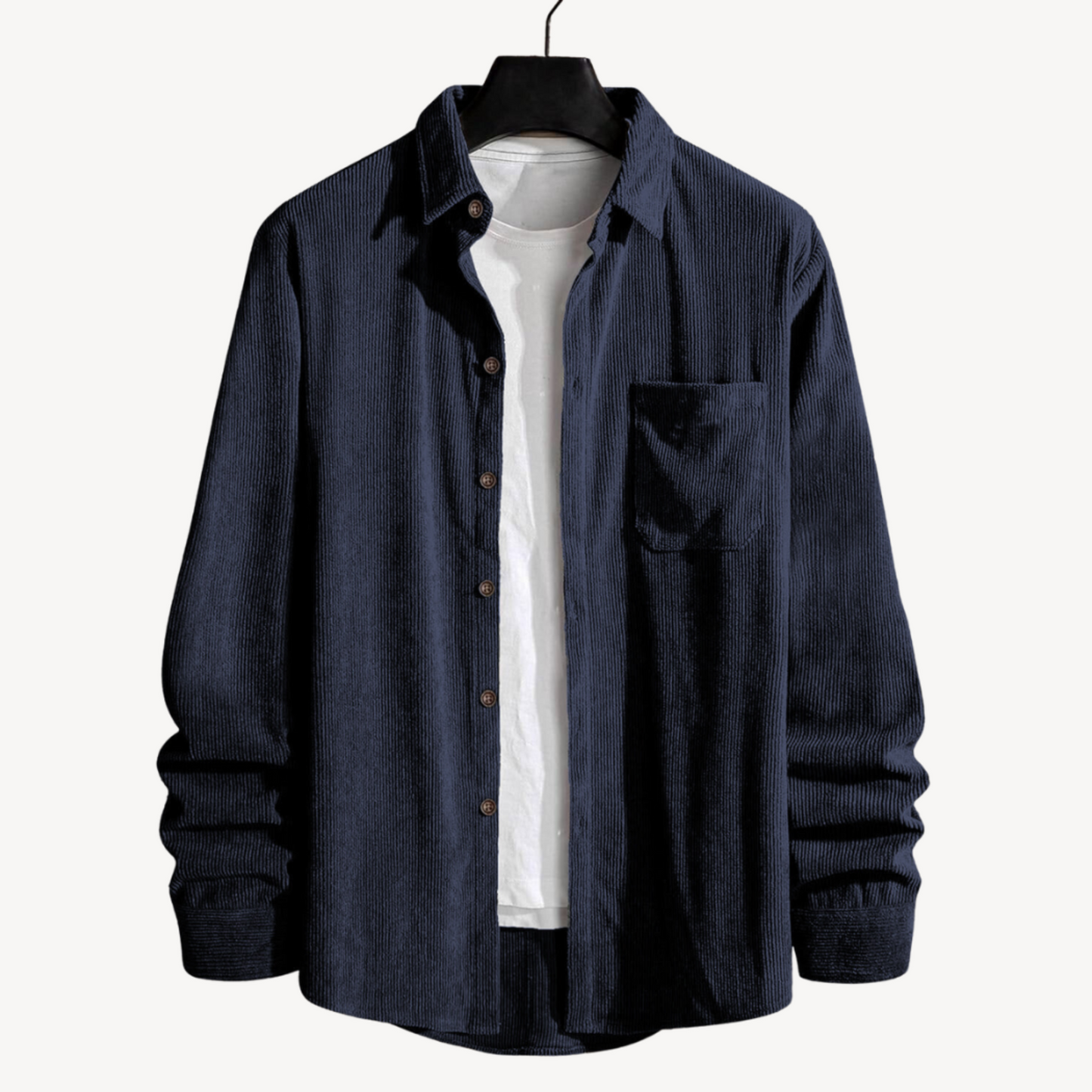 Men’s Cord Shirt || Navy Blue