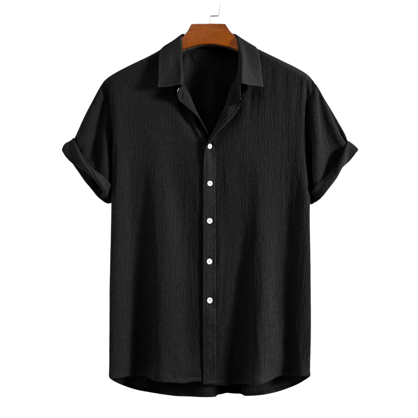 Black Short Sleeved Shirt| H-400