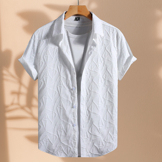 Premium Embossed Half Sleeve Shirt|H-1001