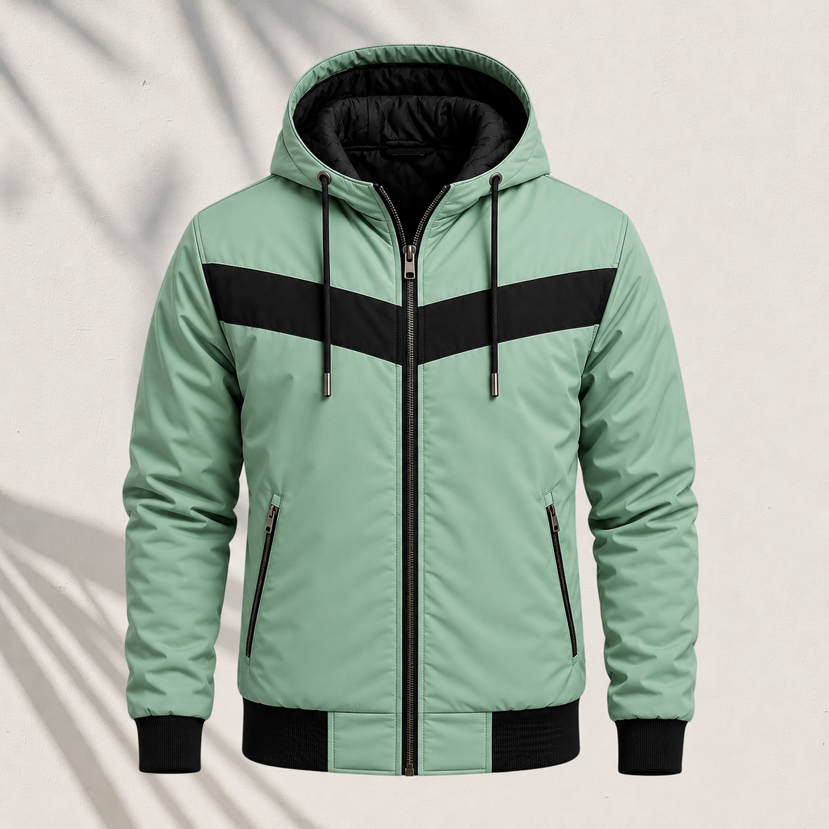 Sage Green Colour hoodie Jacket/ HD-515