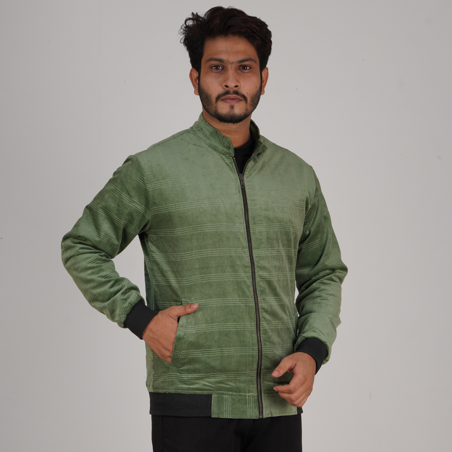 Men’s Corduroy Jacket in Sea Green| CD-30