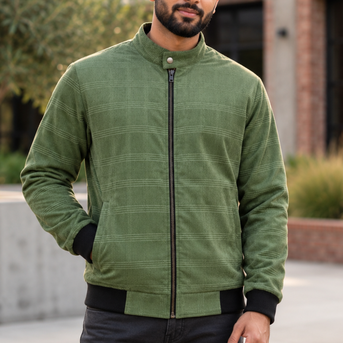 Men’s Corduroy Jacket in Sea Green| CD-30