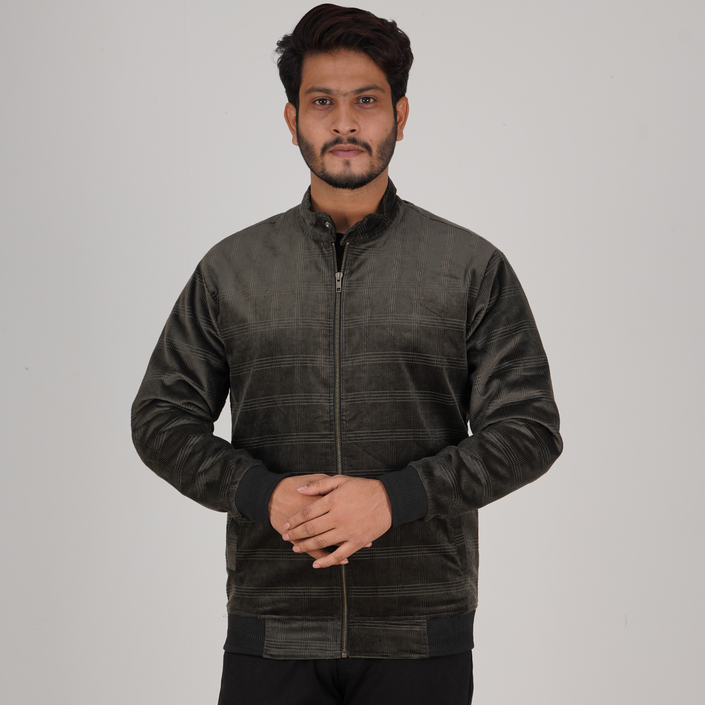 Men’s Corduroy Jacket in Olive CD-40
