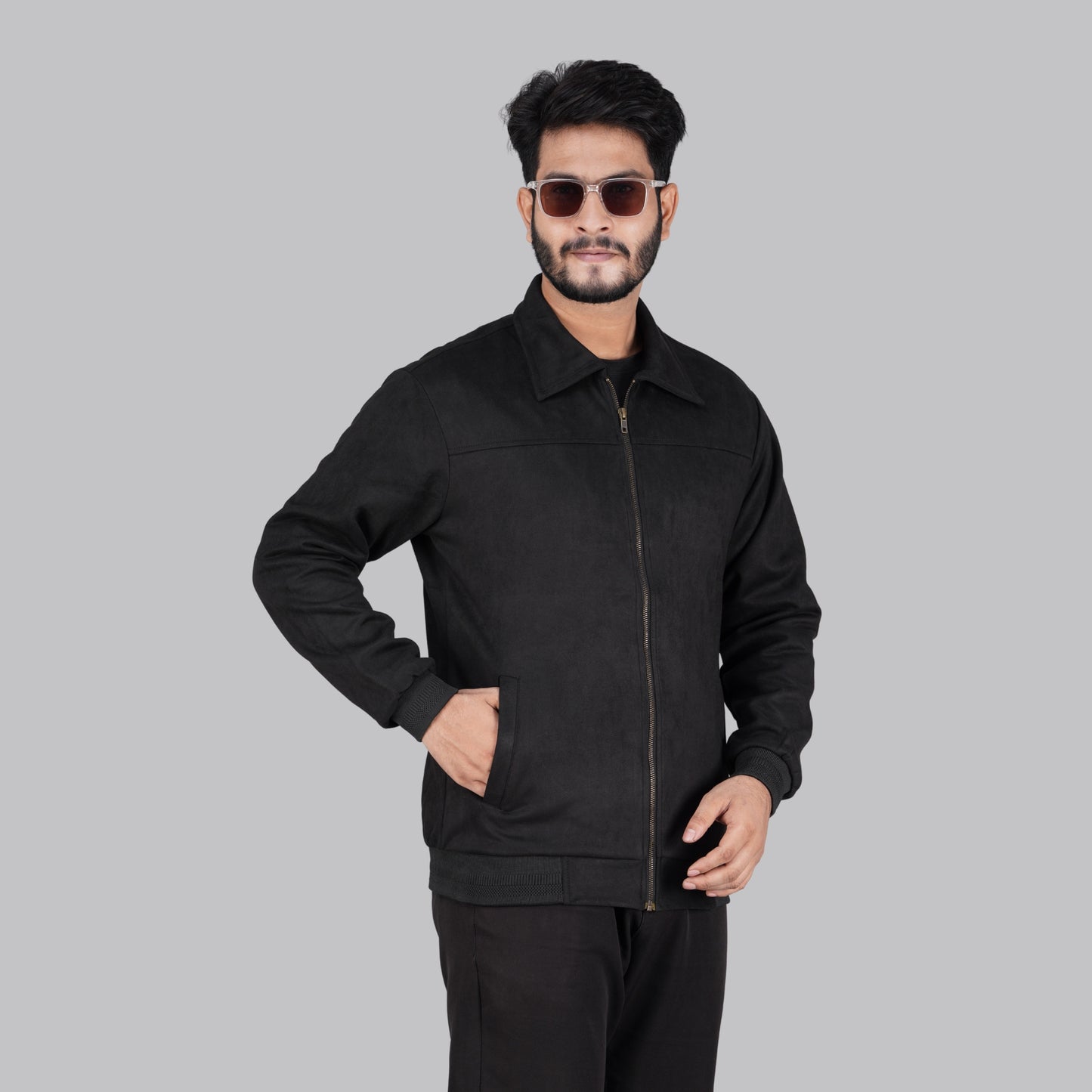 Black Winter Jacket Monochrome - MP810