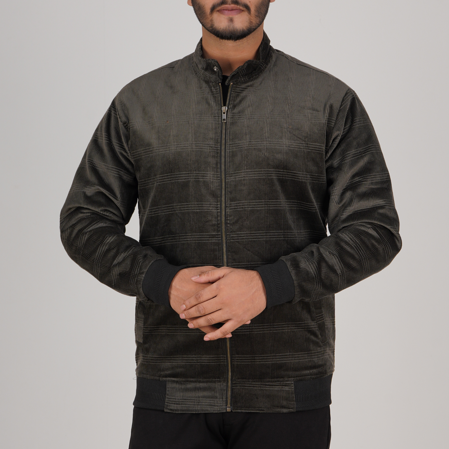 Men’s Corduroy Jacket in Olive CD-40