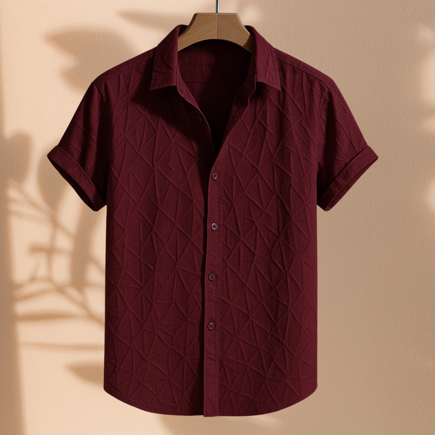 Premium Embossed Half Sleeve Shirt|H-1004