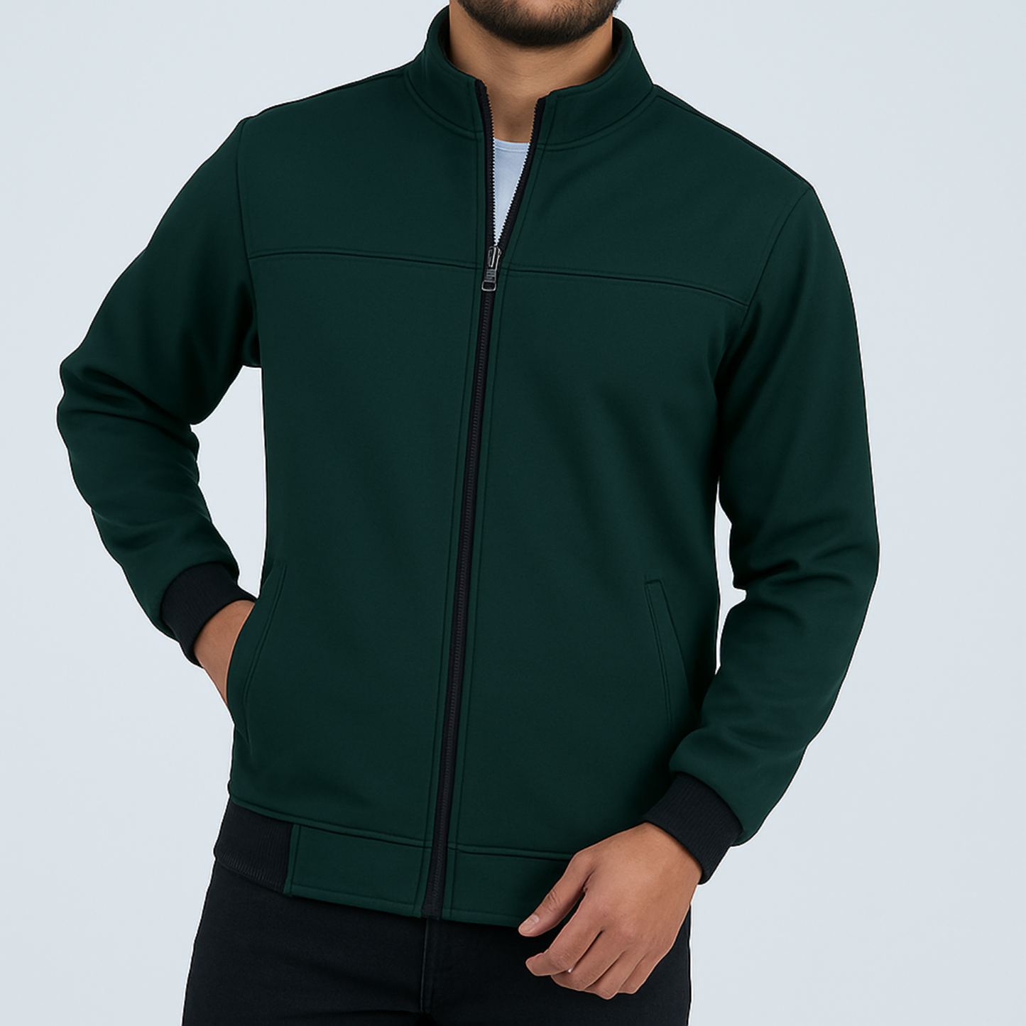 Men’s Bonded Jacket in Deep green-BH-550