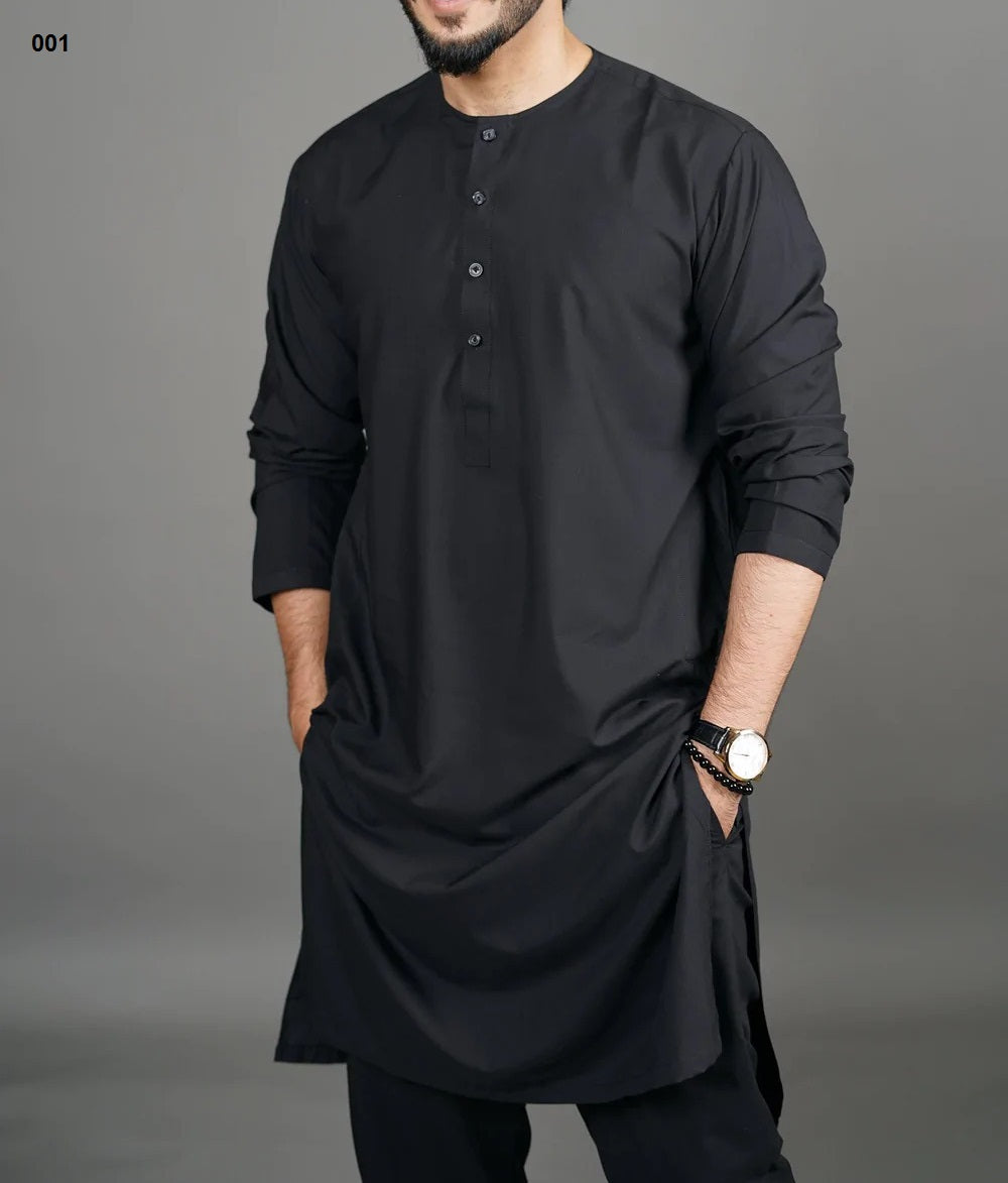 Black Classic Panjabi & Pajama Full Set