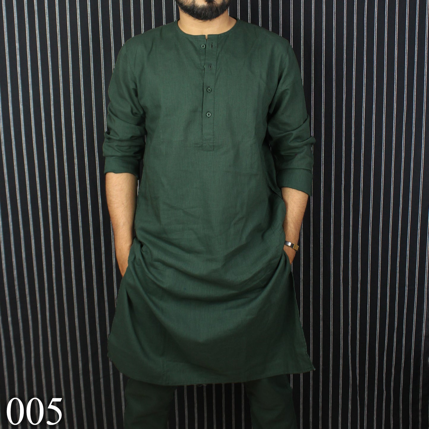 Olive Classic Panjabi & Pajama Full Set