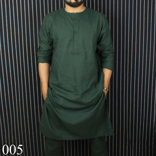 Olive Classic Panjabi & Pajama Full Set