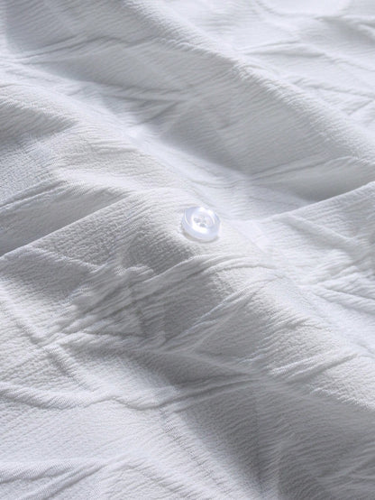 Premium Embossed Half Sleeve Shirt|H-1001