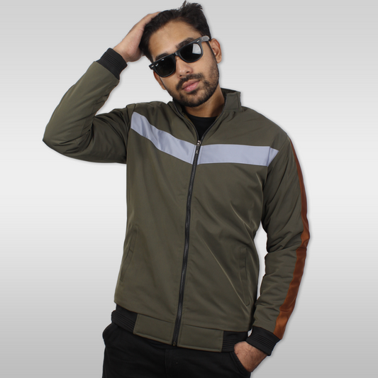 Olive Green Winter Jacket for Men