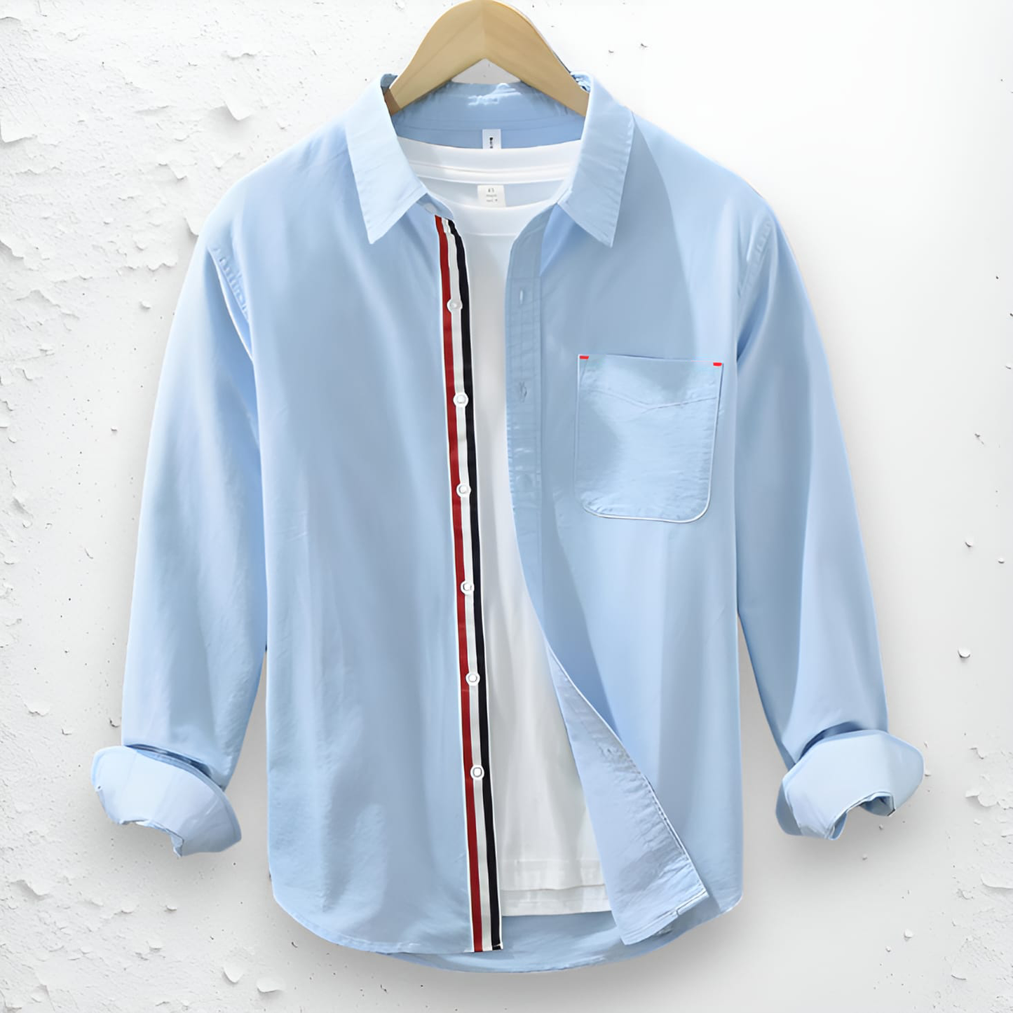 Sky oxford cotton full Shirt