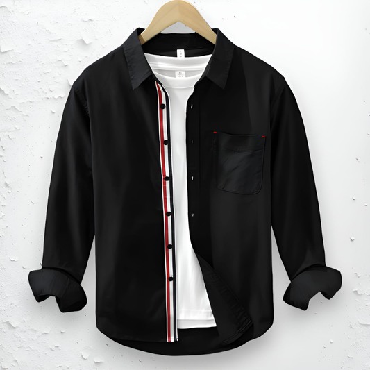 Black oxford cotton full Shirt