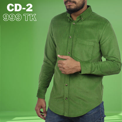 Men’s Cord Shirt || Green