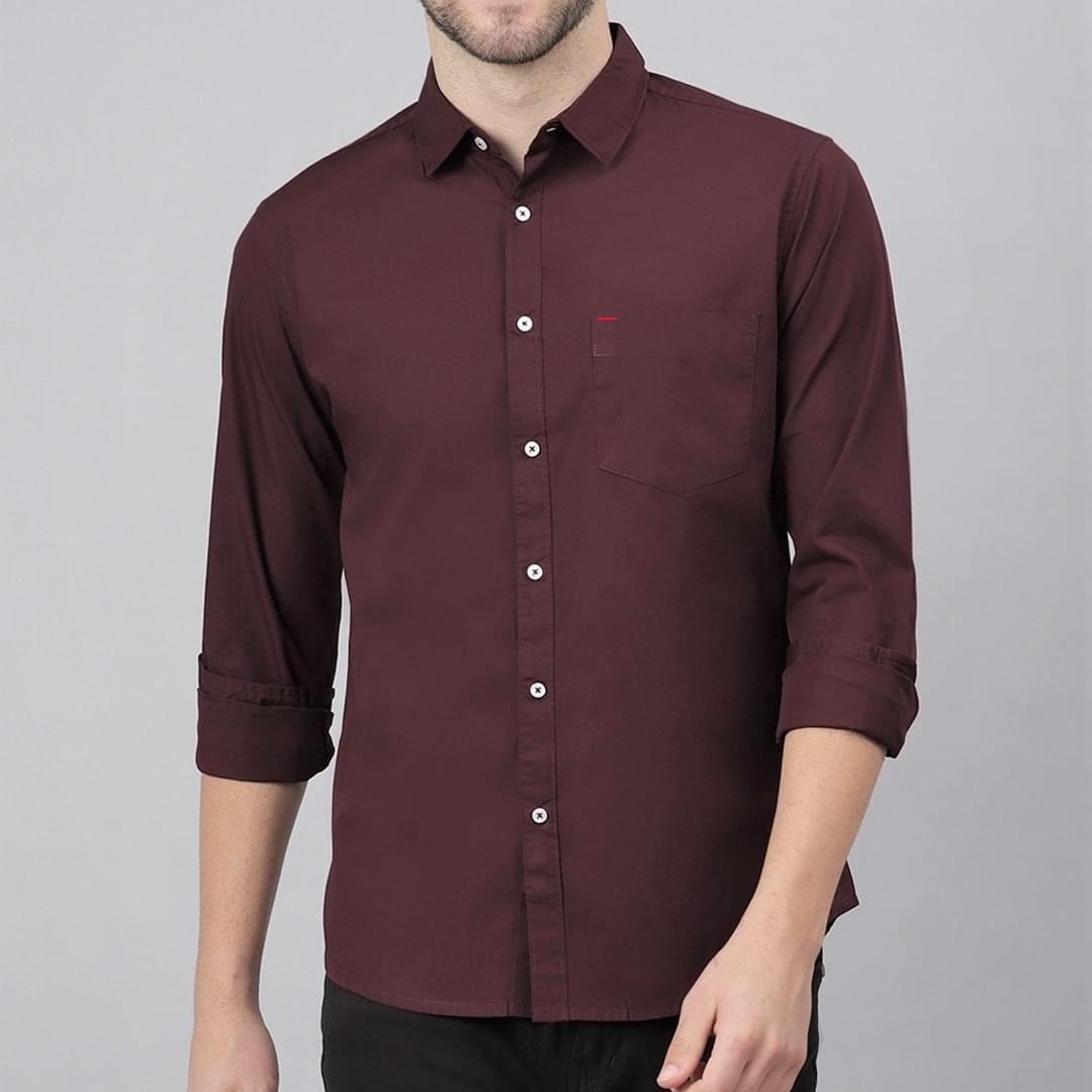 Men's Full Sleeve Solid color Shirt |A-85