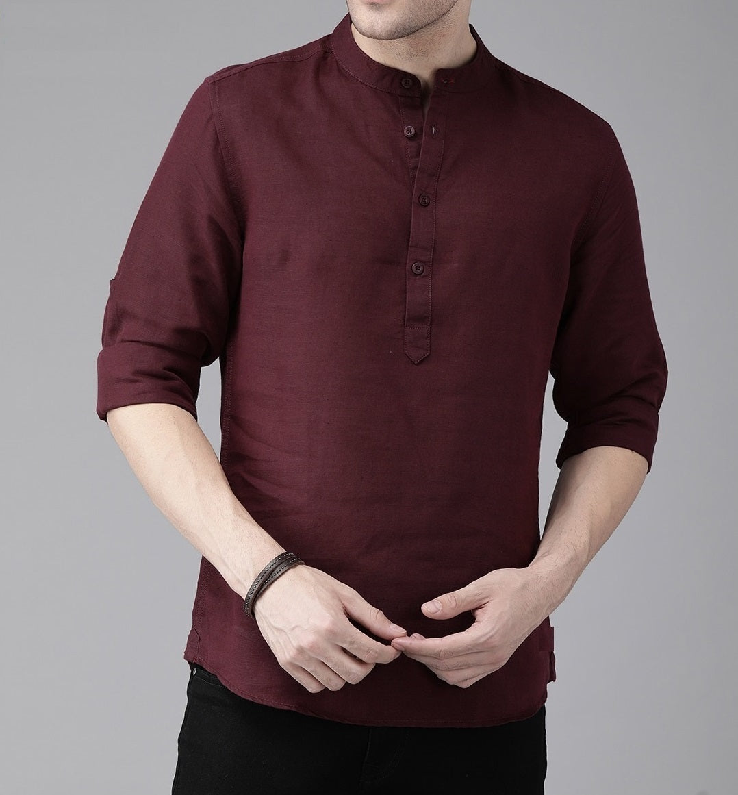 Maroon Band Collar Katua | B-3