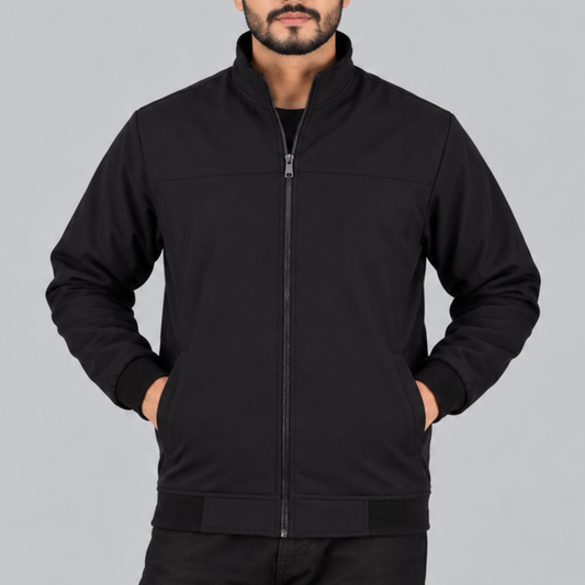 Men’s Bonded Jacket in Black -BH-450