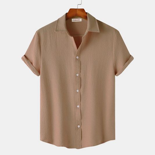 Brown Short Sleeved Shirt‌‌‌‌‌| H-406