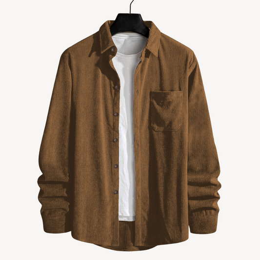 Men’s Cord Shirt || Coffee