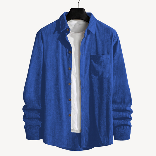 Men’s Cord Shirt || Royal Blue