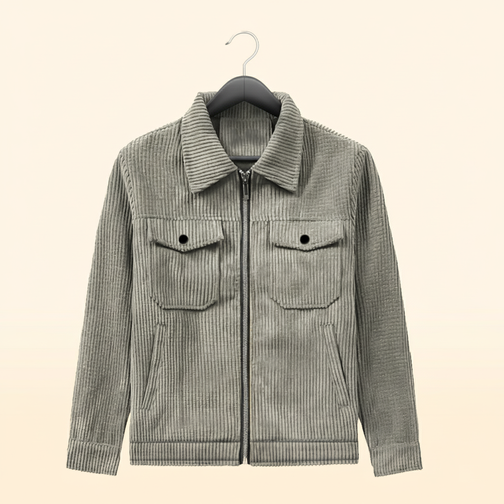 Men’s Corduroy Jacket in Ash Grey -CD-840
