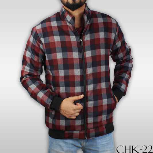 CHK-22 green plaid JACKET FOR MEN