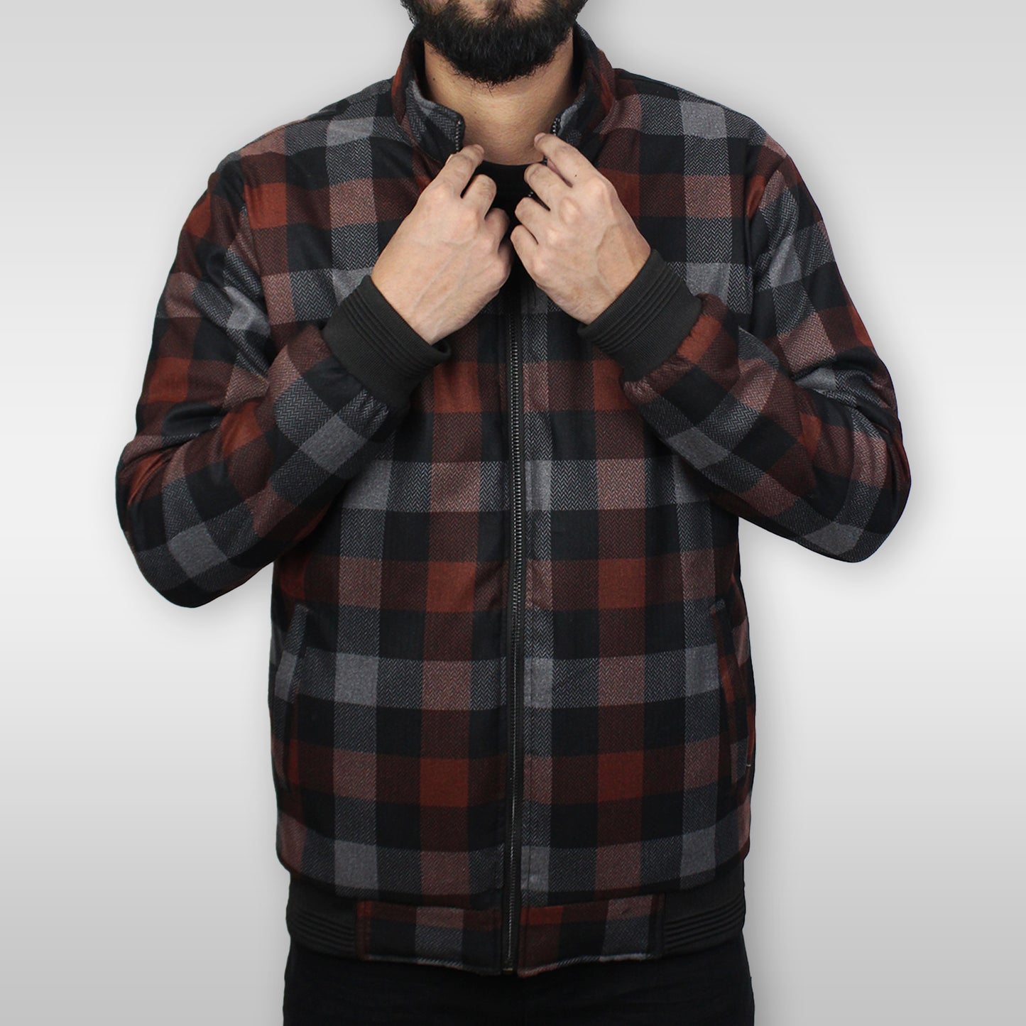 CHK-26 Red plaid JACKET FOR MEN