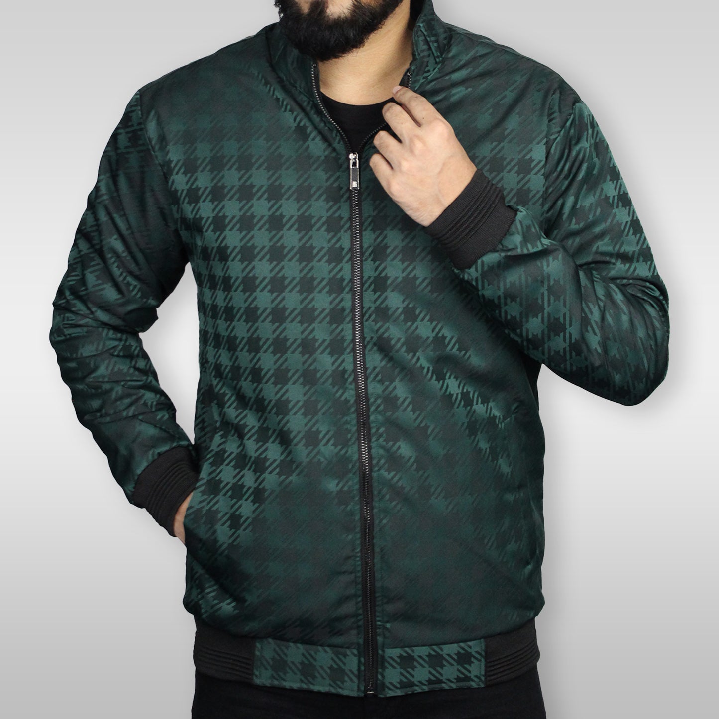 CHK-28 Green Plaid Jacket For Men