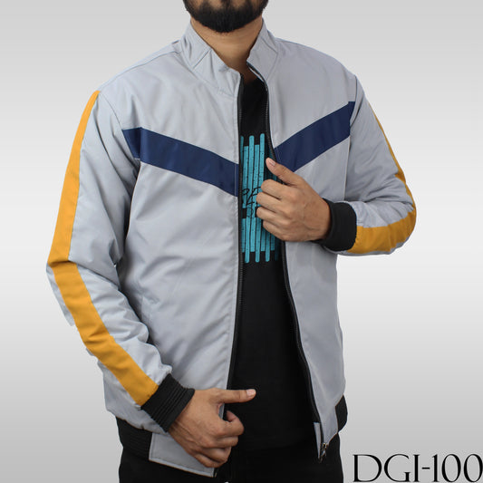 DGI-100 Grey High-Neck Winter Jacket