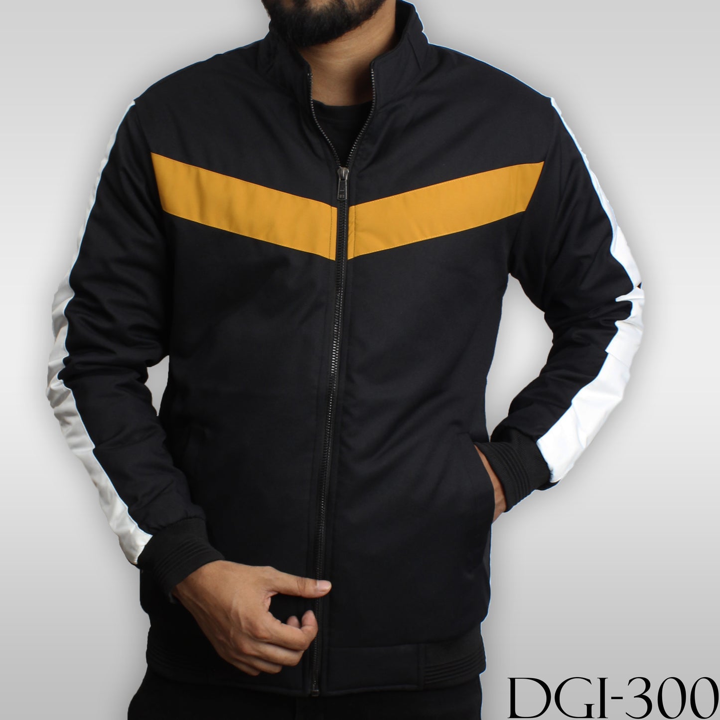 DGI-300 Black High-Neck Winter Jacket