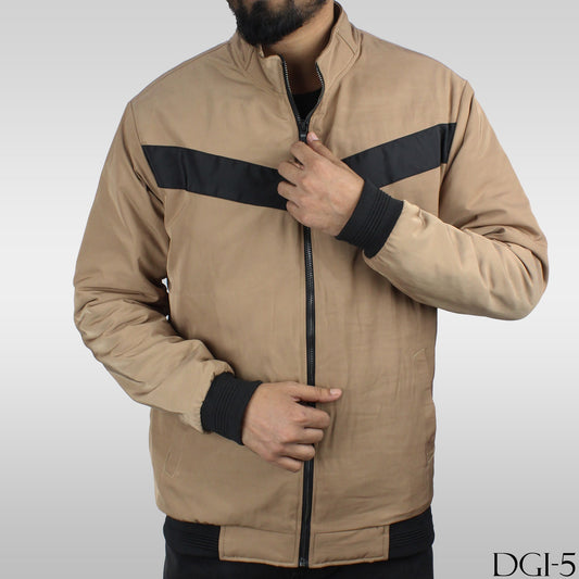 DGI-5 Brown color. High-Neck Winter Jacket