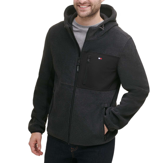 Black Color hoodie Jacket-EXP-10