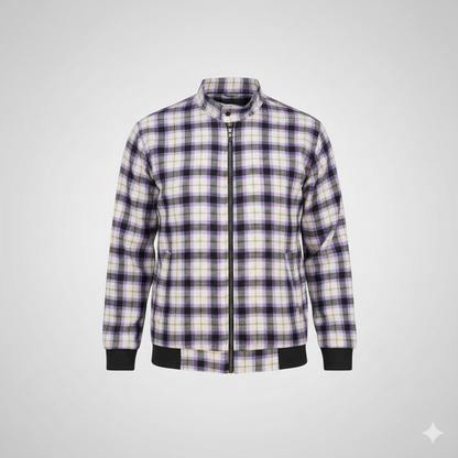 Men’s Corduroy Jacket in Lavender White CD-60