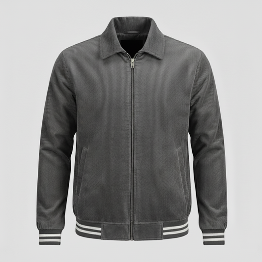 Corduroy Sherpa Jacket- Grey Color/SF-140