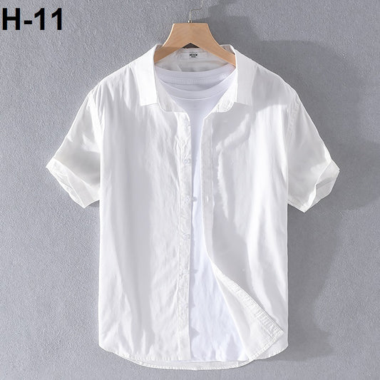 RMEI COTTON HALF SLEEV SHIRT WHITE COLOR