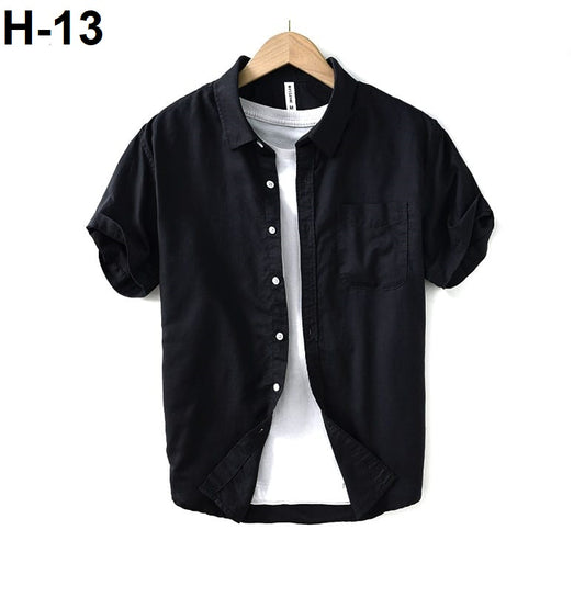RMEI COTTON HALF SLEEV SHIRT BLACK COLOR