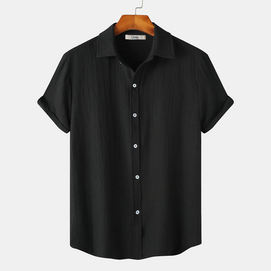 Black Short Sleeved Shirt‌‌‌‌‌| H-400