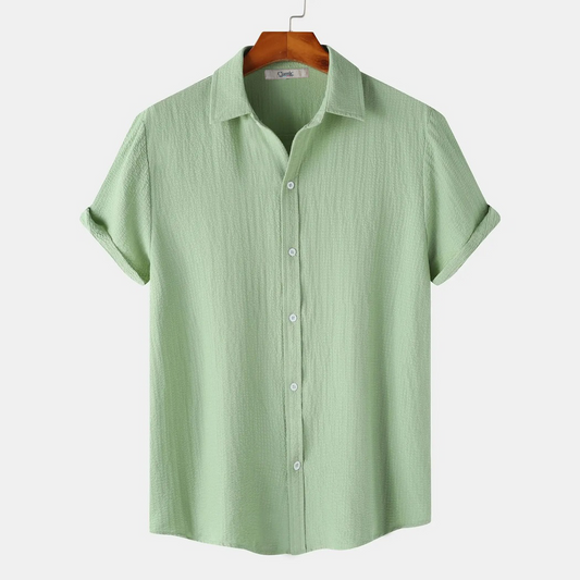 Sea Green Short Sleeved Shirt‌‌‌‌‌| H-402