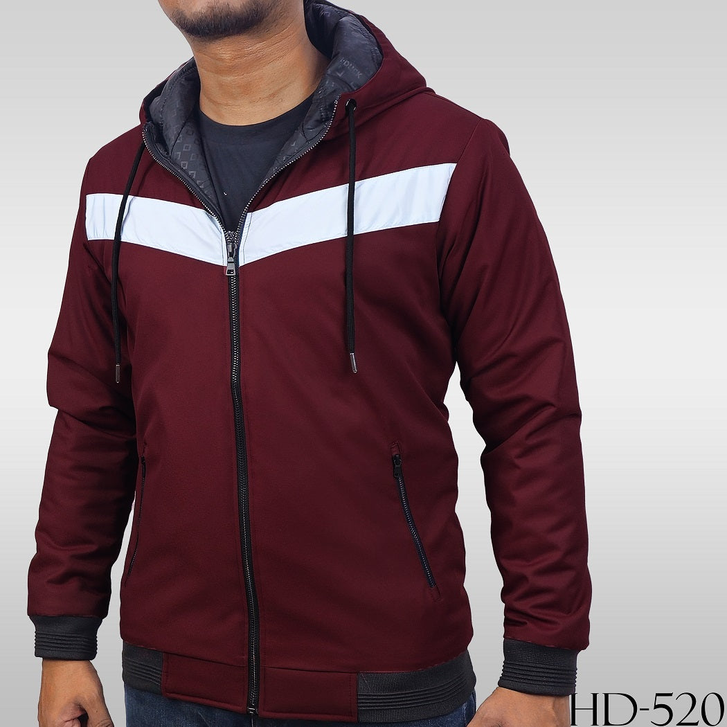 Maroon Colour hoodie Jacket