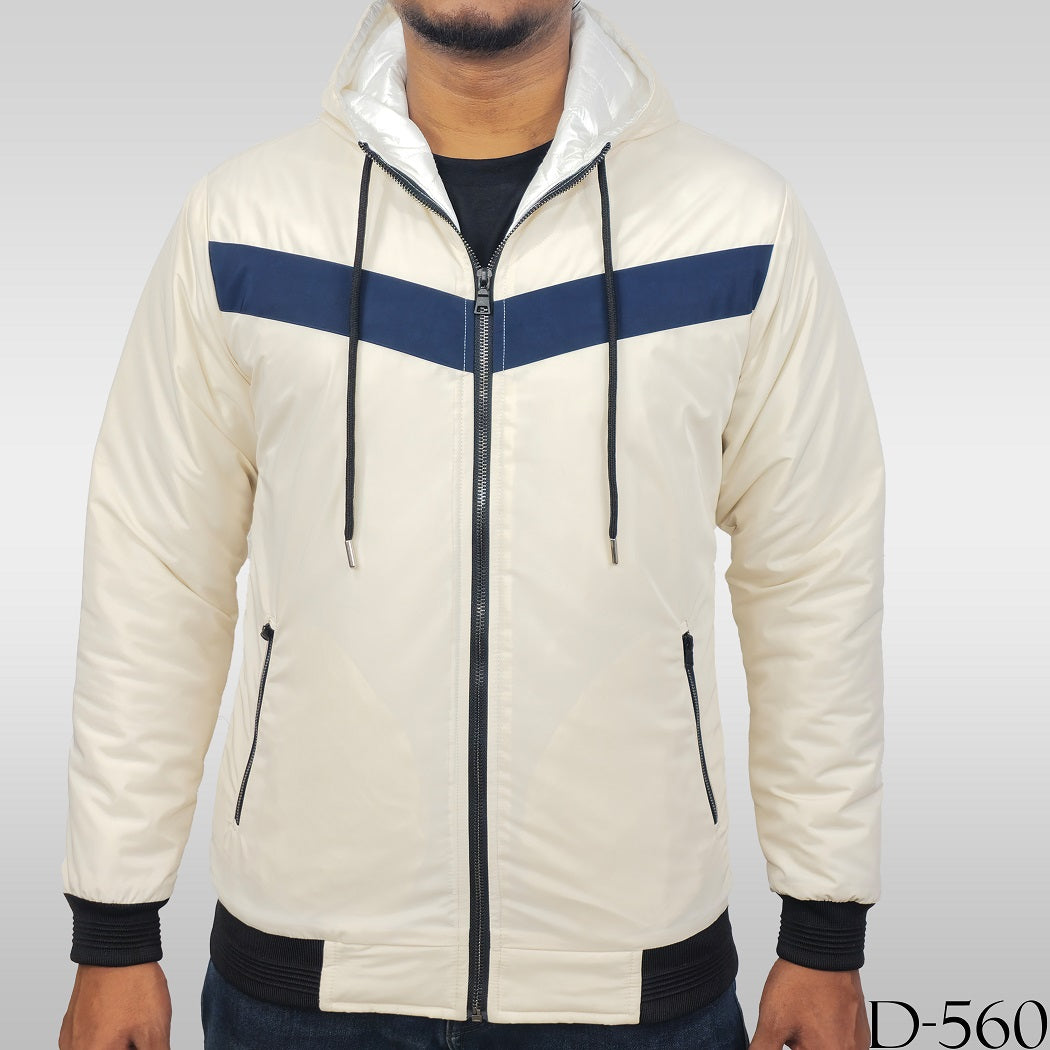 White Cream Color hoodie Jacket-HD-560