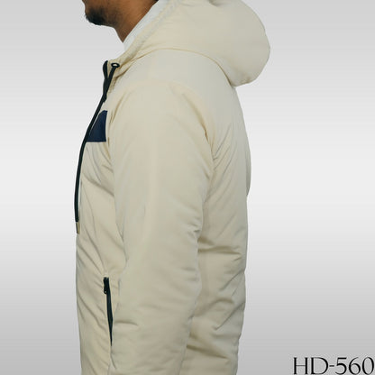 White Cream Color hoodie Jacket-HD-560