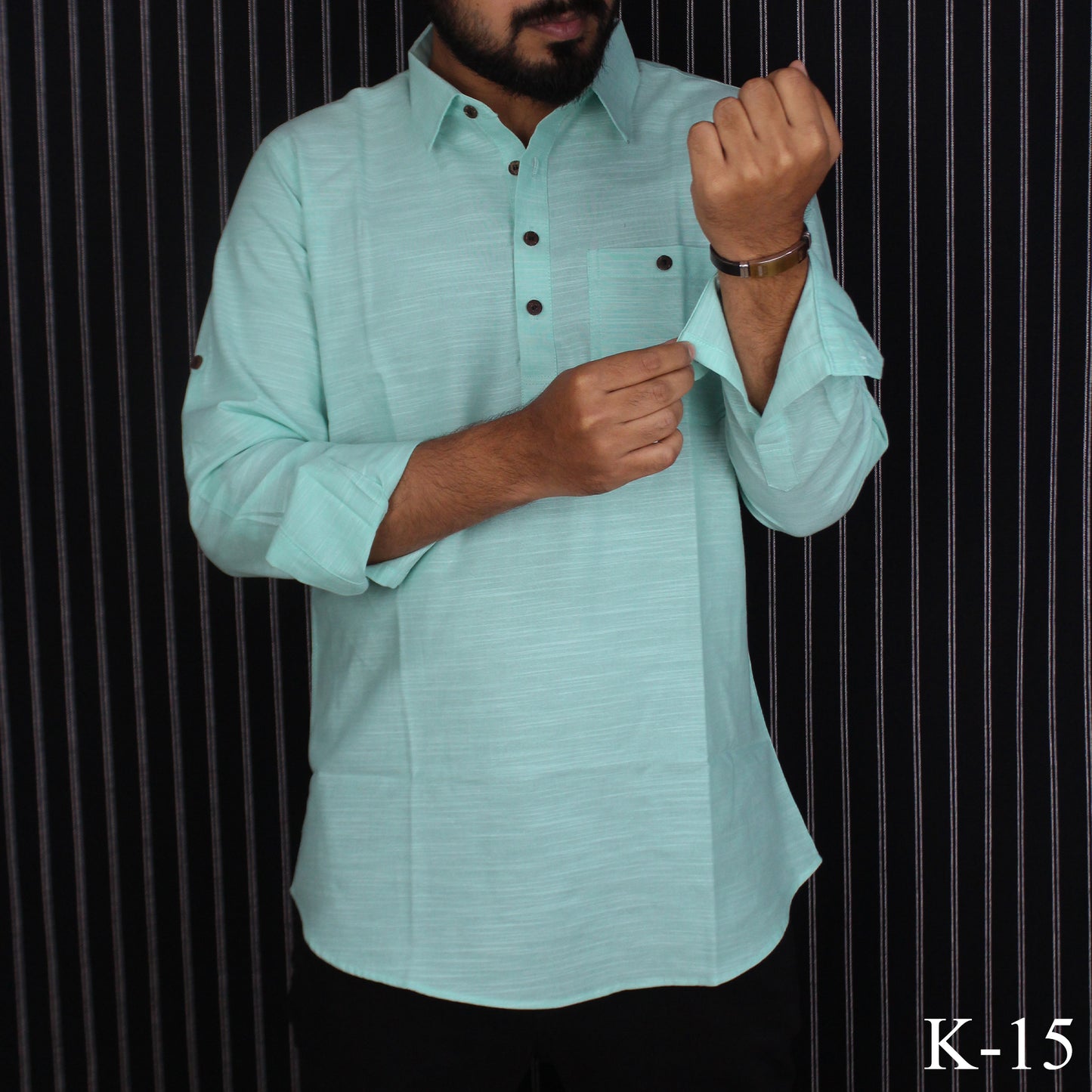 Cyan Remi Rayon Kurta | K-15