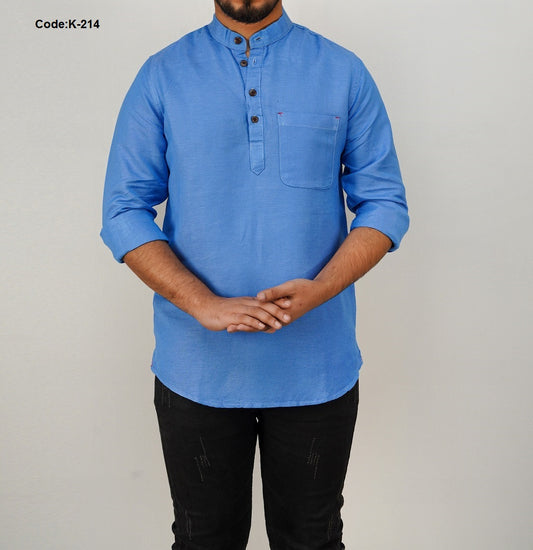 Band Collar Katua Shirt | K-214