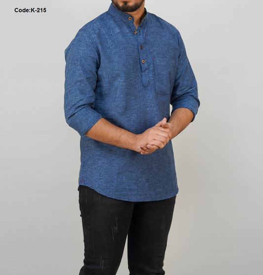 Band Collar Katua Shirt | K-215