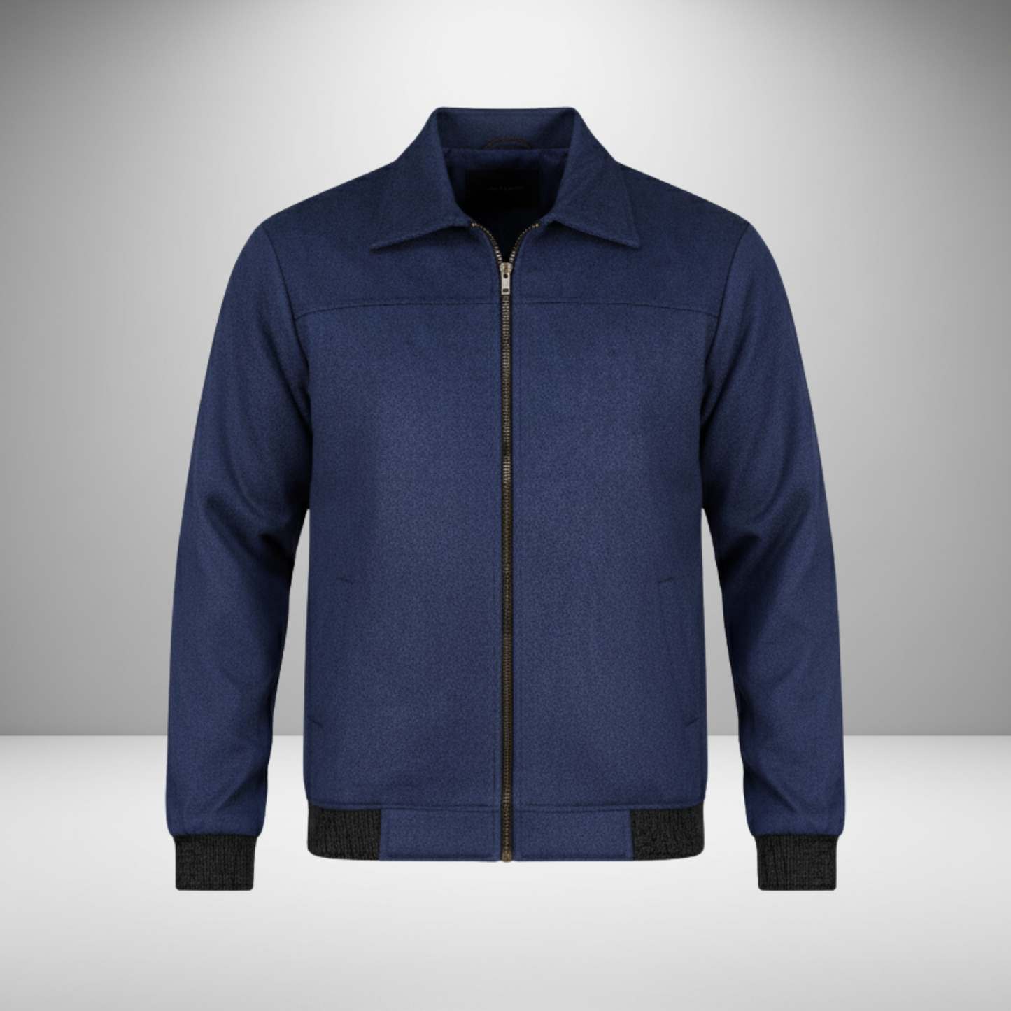 Navy Blue Winter Jacket Monochrome - MP840