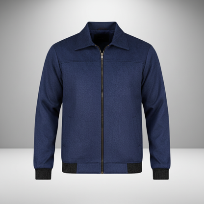 Navy Blue Winter Jacket Monochrome - MP840