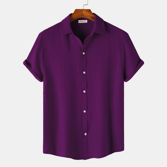 Purple Short Sleeved Shirt‌‌‌‌‌| H-407